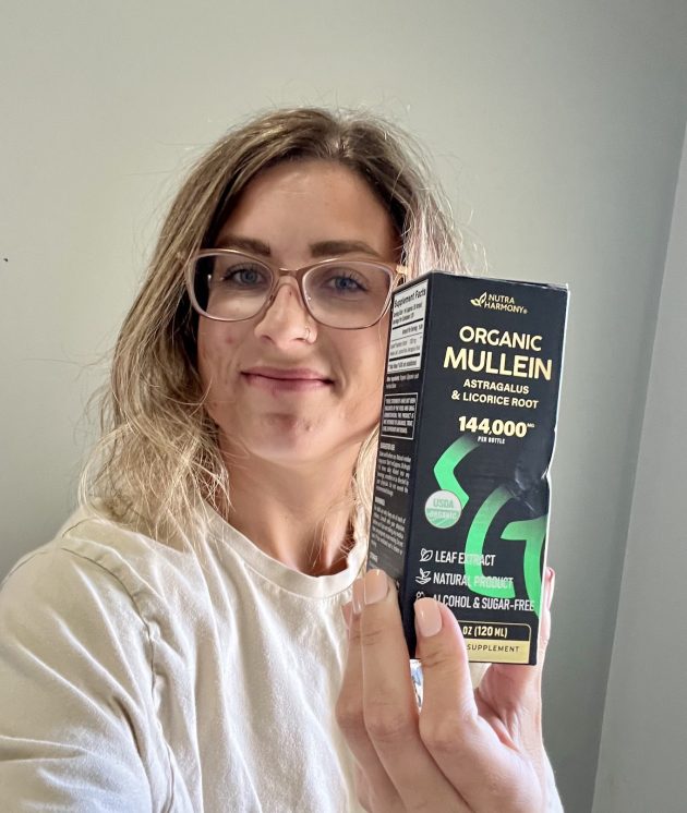 Gretchen with Mullein